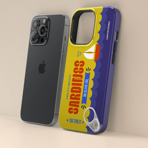 Personalized Retro Sardines Tin Can iPhone Case